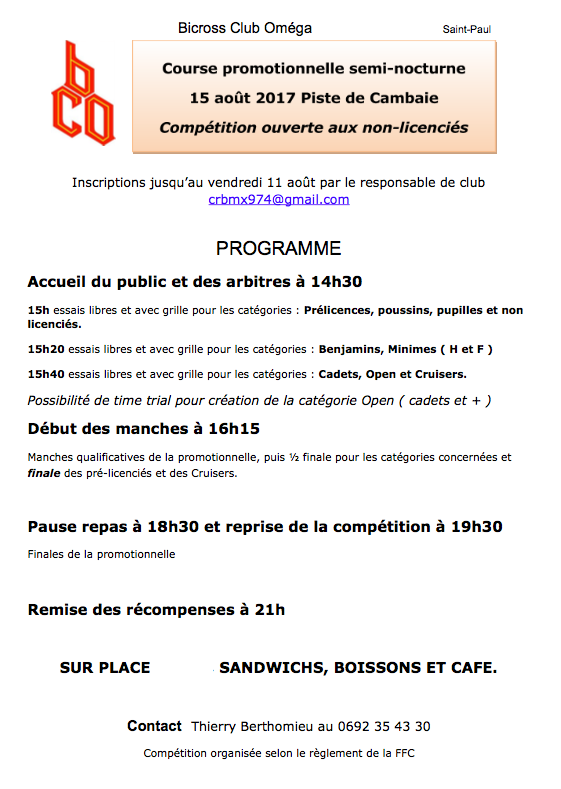 programme promotionnelle BCO