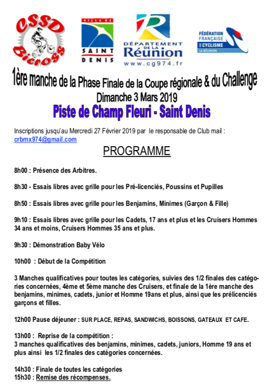 programme CSSD Bicross