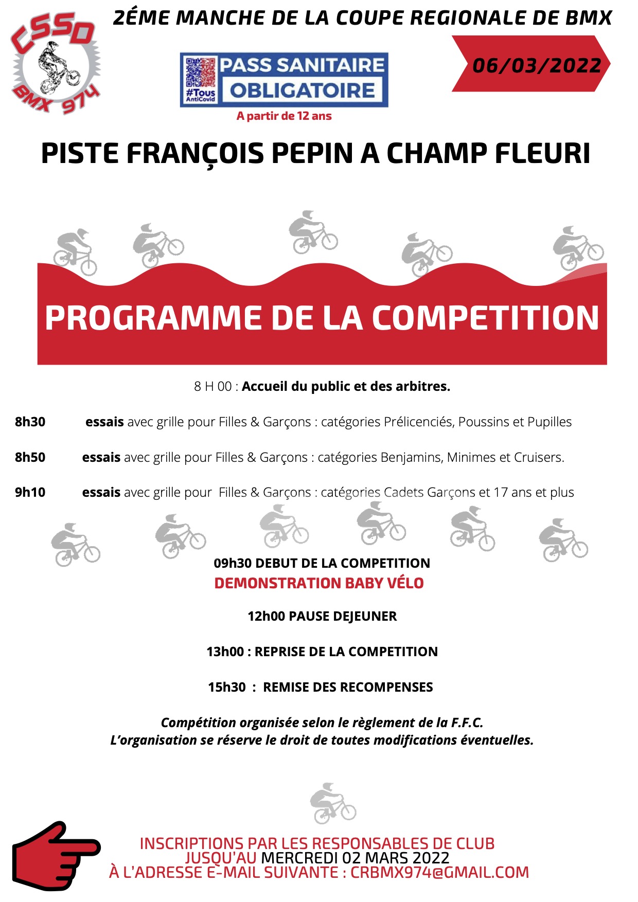 Le programme de la M2 de la coupe rgionale