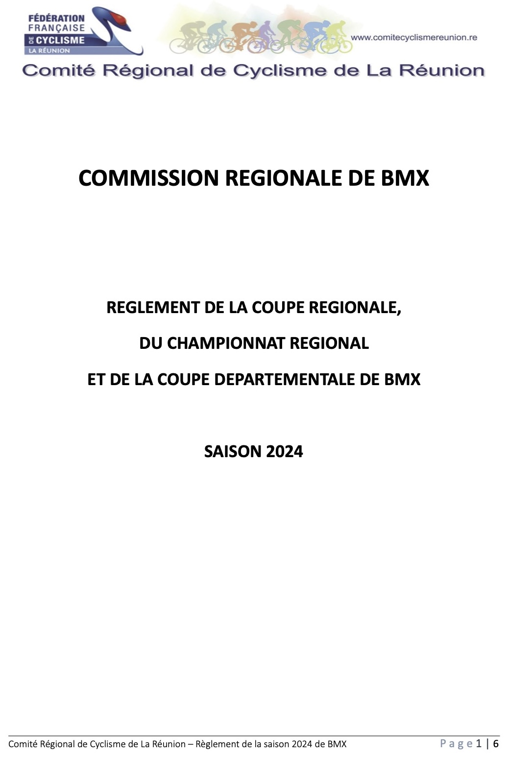 règlement BMX 2023