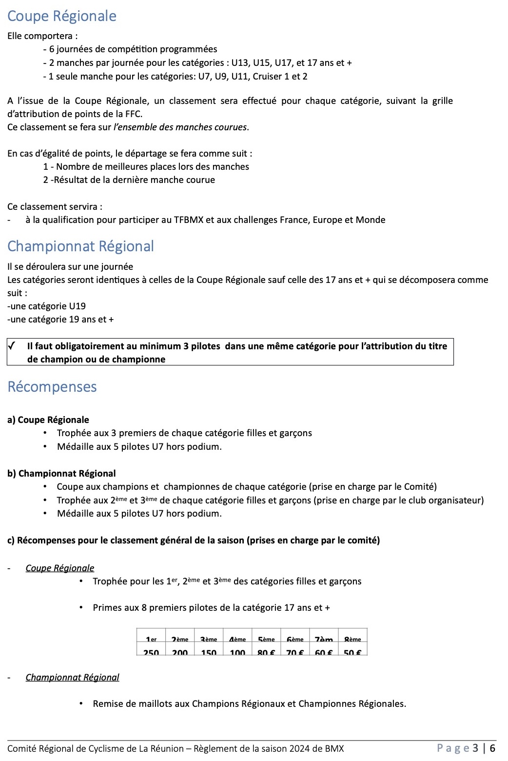 rglement BMX 2023