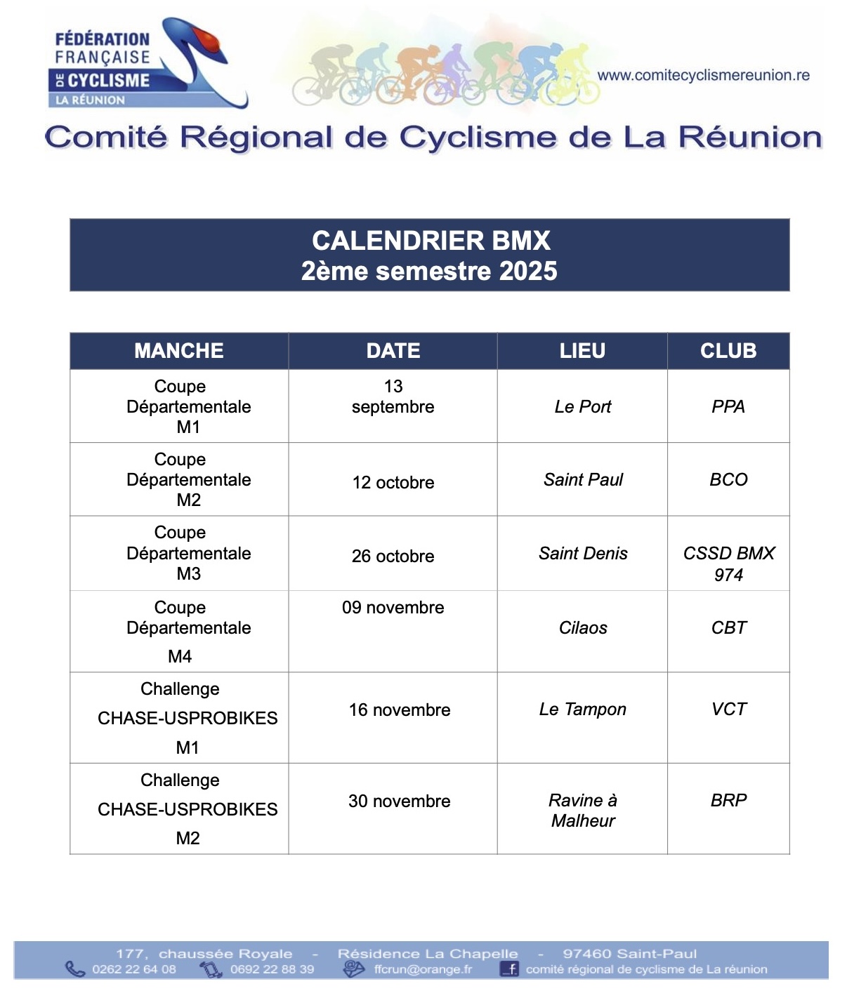 calendrier 2025 suite