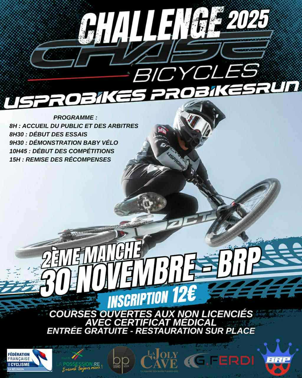 Le programme de la manche 2 organise par le BRP